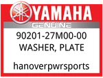 Yamaha Oem Part 90201-27M00-00 Washer,plate. Fixed Price $5.65.