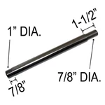 Tilt Tube Stainless Mercury 75-300HP 3CYL-V6 1.035" X 12-1/8" 826125A. Fixed Price $114.32.