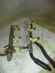 Mercury Yamaha 225HP 4 Stroke Outboard Fuel Rail And Injector Set (888205T1). Fixed Price $125.00.