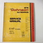 1975 Oem Johnson Evinrude Outboard Repair & Service Manual 6HP JM-7504. Fixed Price $19.89.