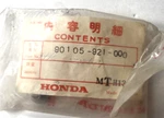 New Honda 90105-921-000 Oem Screw Nos. Fixed Price $15.88.