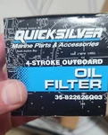 Mercury Marine Quicksilver 35-822626Q03 Outboard Oil Filter Oem 4 Stroke. Fixed Price $21.00.