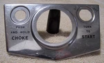 Vintage Johnson Evinrude Omc Dash Instrument Panel Ignition & Choke Plate #5. Fixed Price $50.00.