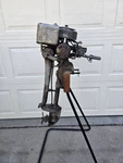 Vintage 1945 Muncie Neptune 15B4 4HP Opposed Twin Outboard Boat Motor Spark!. Fixed Price $140.00.