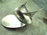 Johnson Evinrude Rebel Stainless Propeller 763571 Left Hand Rot 15 1/14 X 19P. Fixed Price $130.50.
