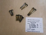 10-67450, 10-35385, 10-74824 Mercury 1981 Model 200 20HP Screws T37. Fixed Price $13.99.