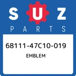 68111-47C10-019 Suzuki Emblem 6811147C10019, New Genuine Oem Part. Fixed Price $18.89.