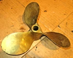 Michigan Wheel Bronze Blade Propeller AM232. Fixed Price $85.00.