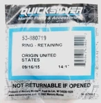Mercury Quicksilver Marine Retaining Ring 53-880719 Oem/genuine. Fixed Price $9.88.