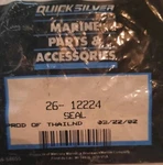 One New 26-12224 Oem Quicksilver, Mercury Mercruiser Seal. Fixed Price $19.99.