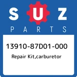 13910-87D01-000 Suzuki Repair Kit,carburetor 1391087D01000, New Genuine Oem Part. Fixed Price $77.69.