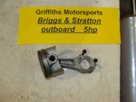 Briggs & Stratton Outboard Motor 4 Stroke 5HP Oem Piston Ring Connecting Rod Std. Fixed Price $59.00.