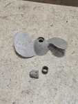 Vintage 1954 Sears Elgin 571.58652 6HP Outboard Boat Motor Propeller & Nut. Fixed Price $12.00.