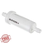 Quicksilver 816296Q2 Marine Inline Fuel Filter 5/16" Barbs. Fixed Price $13.99.