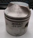 New Vintage Omc Oem Evinrude Johnson Piston 387660 .20 0VERSIZE. Fixed Price $24.99.