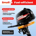Hangkai 2 Stroke 6HP Outboard Motor Fishing Boat Engine Water Cooling Cdi System. Fixed Price $545.92.