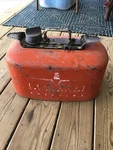 Vintage Evinrude Cruise-a-day 4 Gallon Pressure Pump Gas Tank Fuel Can Outboard. Fixed Price $99.95.