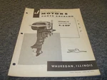 1957 Johnson Motors CD-14 CDL-14 5.5 Hp Outboard Parts Catalog Manual 377018 Xo. Fixed Price $61.07.