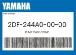 Yamaha Genuine Pump Case Comp. 2DF-244A0-00-00. Fixed Price $239.99.
