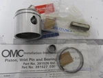 0396573 Omc Evinrude Johnson 9.9 15 Hp Outboard Piston Kit .030 Os. Fixed Price $181.94.