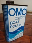Vintage Omc Boat Polish Can Rare Outboard Classic Display. Fixed Price $35.00.