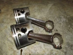 Mercury XR6 150HP 2 Stroke Outboard Port Piston And Rod Set Of Std (9737A7). Fixed Price $80.00.