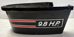 Mercury 9.8 Hp 110 39025 Midsection Trim Cowl Cover Outboard Red Stripe 1970. Fixed Price $30.00.
