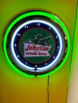 Johnson Sea Horse Outboard Boat Motor Fishing Neon Style Retro Led Clock Sign. Fixed Price $137.99.