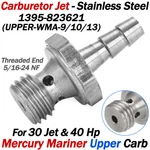 Carburetor Jet 1395-823621 Upper For 30 40 Hp Mercury Mariner Outboard Motor. Fixed Price $10.99.