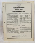 1955 Evinrude Fleetwin 7.5 7518 7519 Parts List. Fixed Price $9.99.