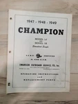 Champion Model 1J & 1K Outboard Motor Operating Instructions Parts Manual. Fixed Price $15.00.