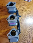 9012A24 9012A25 90125A26 WME-6 Mercury Carburetor Set 75 Hp 3 Cylinder. Fixed Price $240.00.
