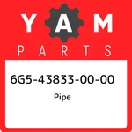 6G5-43833-00-00 Yamaha Pipe 6G5438330000, New Genuine Oem Part. Fixed Price $118.97.