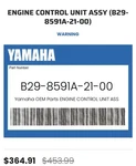17 18 19 Yamaha YZ250FX Ecu Computer Controller Unit Black Box Ecm Cdi - *new*. Fixed Price $300.00.