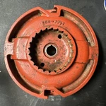 Used Mercury 25HP Manual Start Flywheel 258-7907. Fixed Price $70.00.