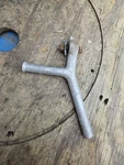 Antique 1935 Omc Sea King 491 4HP Outboard Boat Motor Tiller / Carry Handle. Fixed Price $8.00.