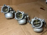 Three (3) Chrysler 1978 75HP Carburetors Set WB26B 618 498061 Top, Mid, Bottom. Fixed Price $125.00.