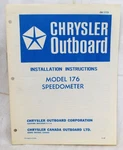 1969 Chrysler Outboard Installation Instructions Model 176 Speedometer. Fixed Price $7.99.