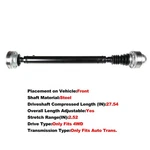 Front Drive Shaft Assembly 52111596AB For Jeep Liberty 4WD 3.7L V6 2002-2007. Fixed Price $96.59.