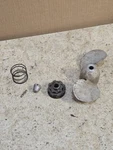 Vintage 1953 Sears Elgin 571.58562 5HP Outboard Boat Motor Propeller & Nut. Fixed Price $14.00.