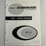 Omc 1967 Evinrude Parts Catalog Hp Angler 5702A 5703A Vtg. Fixed Price $14.95.