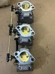 Mercury 75-90 Hp Stroke Carburator Set Fits 2001-2006 Ready Run. Fixed Price $250.00.
