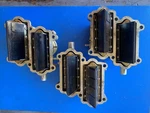 Suzuki 150HP Reed Valve Assembly Lot Of 6 Blocks With Housings 13150-88D02. Fixed Price $100.00.
