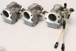 824854T10 824854T11 WME-87 Mercury 1999-2004 Carburetor Set 90 Hp 3 Cyl. Fixed Price $275.00.