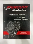 2001 Mercury Marine Mercruiser 90-864261 #32 Service Manual 4.3L Mpi Gas Engines. Fixed Price $37.59.