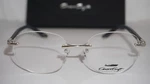 Chris Craft New Eyeglasses Round Rimless Silver Navy CF100401 52 17 145. Fixed Price $169.99.
