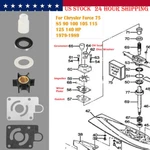 Water Pump Impeller Kit Chrysler Force 75 85 90 100 105 115 125 140HP FK1069. Fixed Price $63.99.