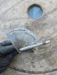 1951-52 Champion 2LHD Hydro-drive Single 4.2 Hp Outboard Transmission Lever. Fixed Price $8.00.