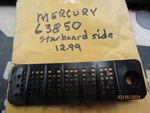 New Oem Mercury Quicksilver Water Intake Screen 63850. Fixed Price $12.99.