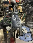 Good Used Power Tilt And Trim Off 1989 90HP Yamaha Etlf 6H1-43800-12-EK. Fixed Price $500.00.